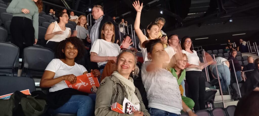 A basketball game with colleagues, France