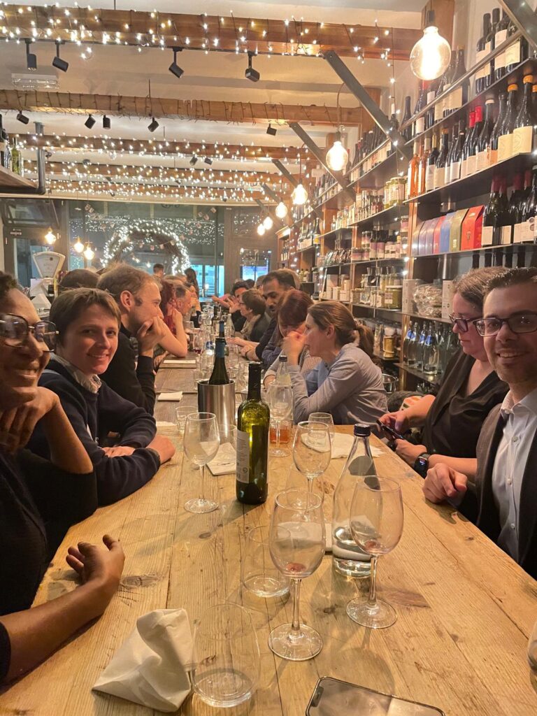 Dinner after workshop in London